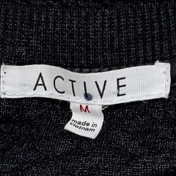 Active Black Textured Pullover Sweater Sweatshirt Juniors Size Medium - Picture 4 of 4